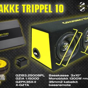 Ground Zero Trippel 10″ Basspakke