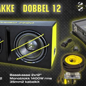Ground Zero Dobbel 12″ Basspakke SPL – ikke lager