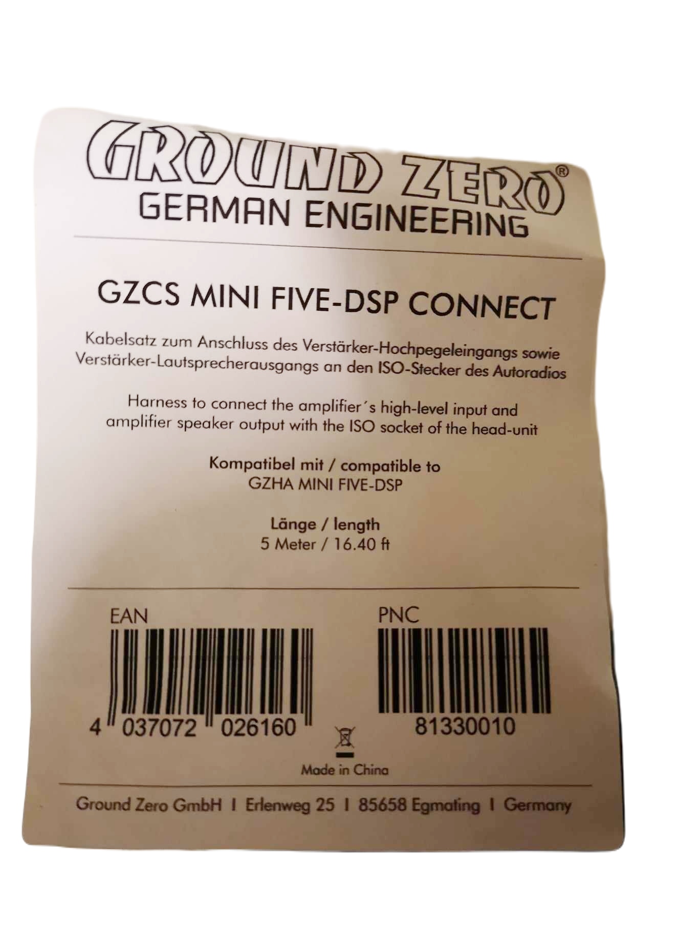 Ground Zero GZCS MINI FIVE-DSP CONNECT