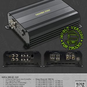 Ground Zero GZCA 300.Q1-24V 4x345W @ 1 ohm