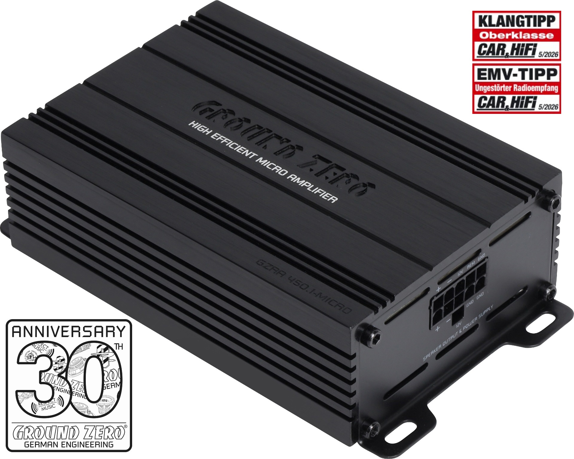 Ground Zero GZRA 450.1-MICRO 480W @ 1 Ohm