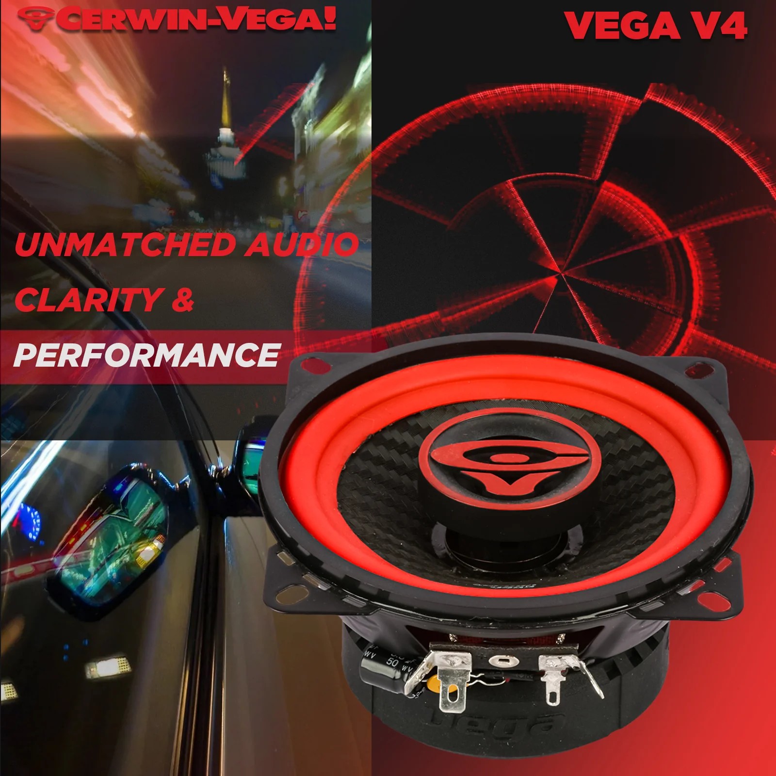 Cerwin Vega V4 Vega 4″ coax