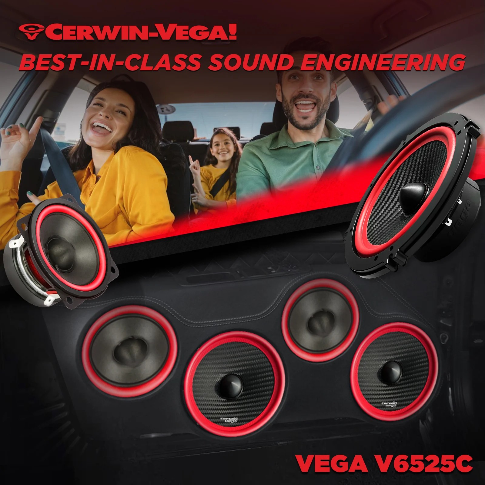 Cerwin Vega V6525C Vega 165/63mm komponentsett