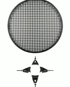 InstallBay sortlakkert alugrill, 12″