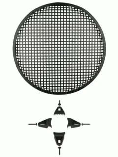 InstallBay sortlakkert alugrill, 12″