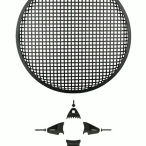 InstallBay sortlakkert alugrill, 12″