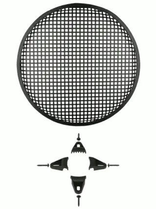 InstallBay sortlakkert alugrill, 12″