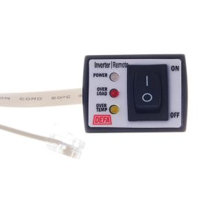 DEFA fjernbetjening for inverter 1000/1500/2000 W – 10 m, utenpåliggende – 705117
