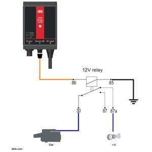 DEFA MultiCharger 1×12 A med Remote LED-tilkobling – 12 V – 706500