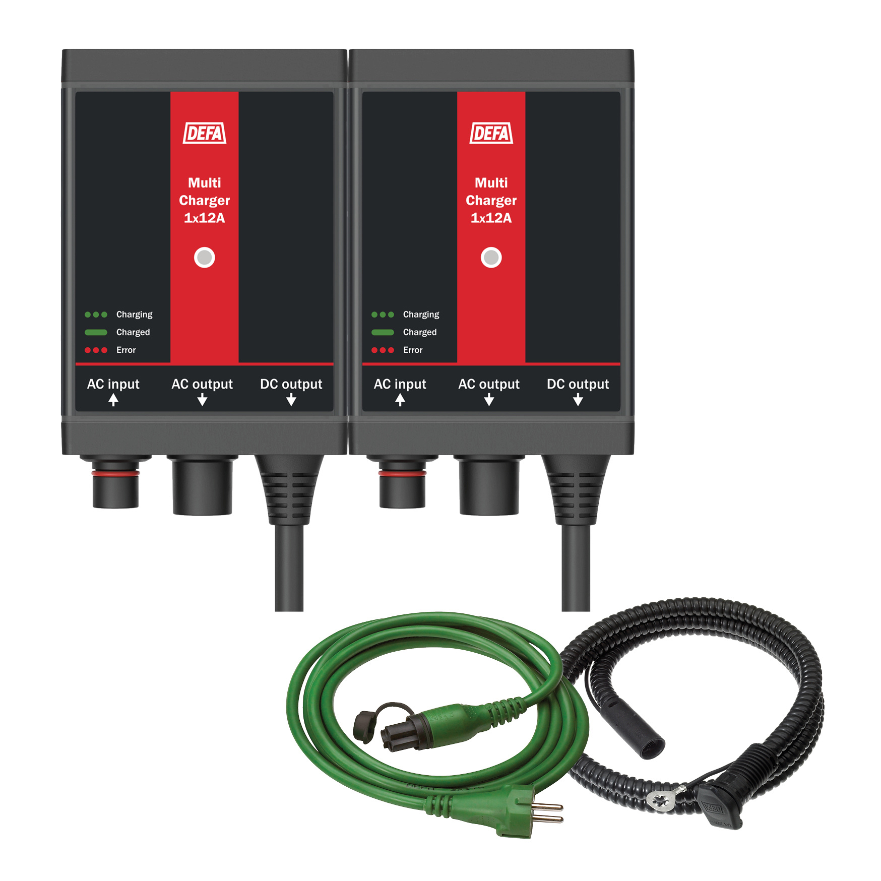 DEFA ladepakke 12 V / 2 × 12 A – 706253