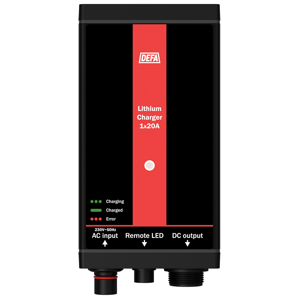 DEFA LithiumCharger 1×20 A – 12 V – 709850
