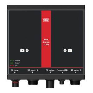 DEFA MultiCharger 2×20 A – 12 V – 705900