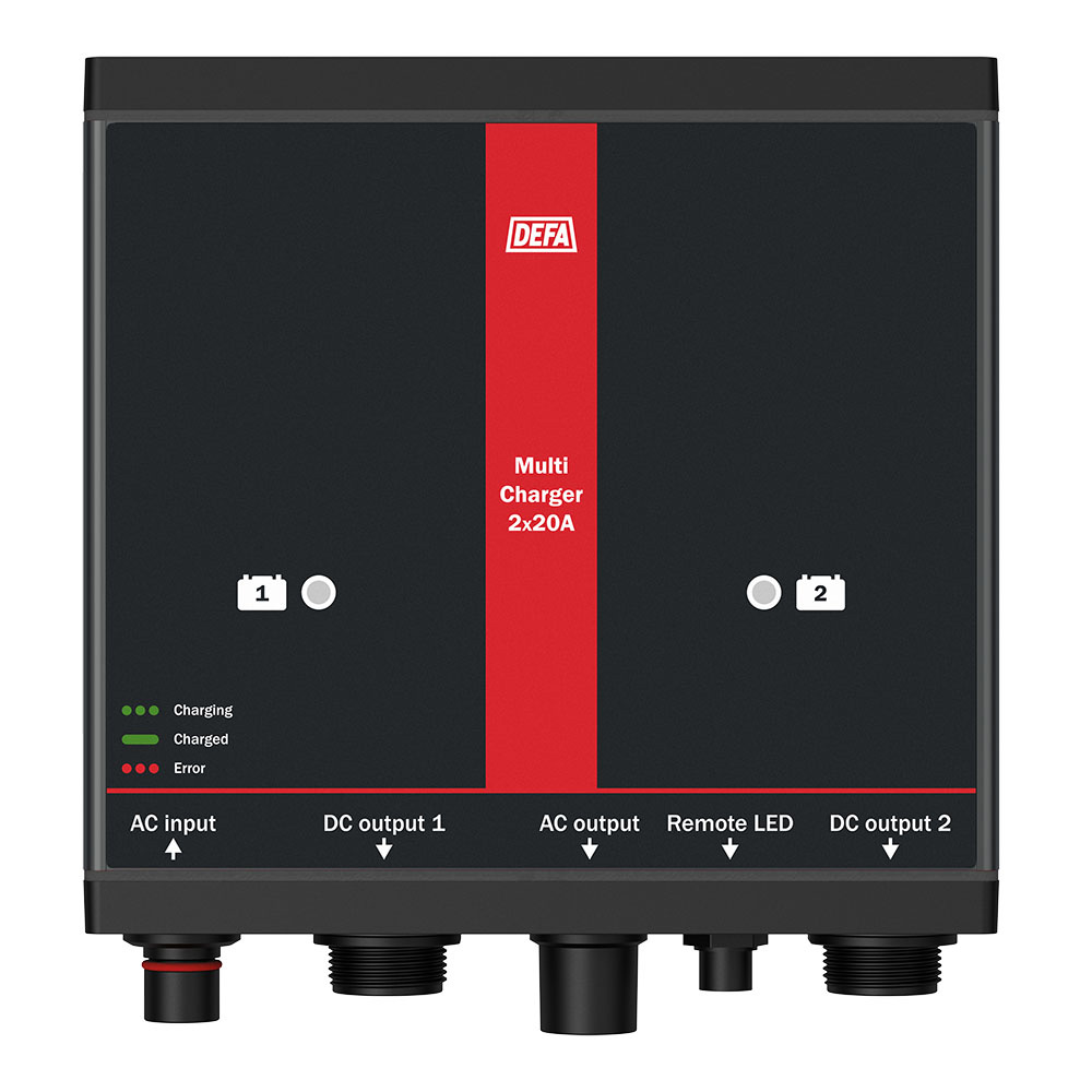 DEFA MultiCharger 2×20 A – 12 V – 705900