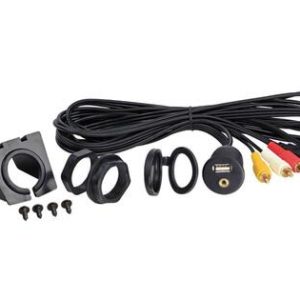 3.5mm Aux og USB kontakt