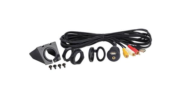 3.5mm Aux og USB kontakt