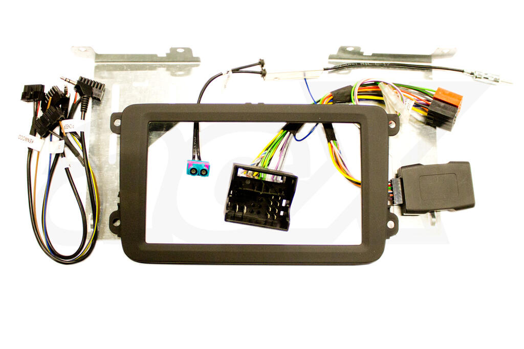 Monteringssett VW T6/CADDY 2015-> – 2DIN radioramme,ant-/ratt- adapter