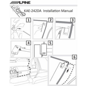 Alpine KAE-242DA – aktiv dab antenne