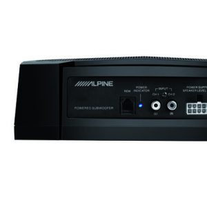 Alpine PWE-V80 – aktiv subwoofer – 8″ (20cm), 80W, kompakt, høynivå inn