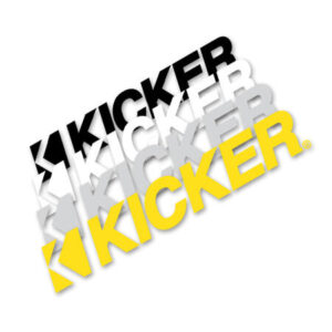 Kicker klistermerke, hvit (48cm)