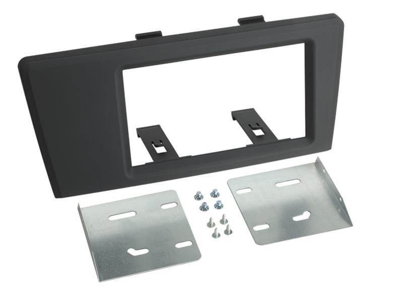 Monteringsramme 2-DIN, mørk grå – VOLVO S60, V70, 2000-2004