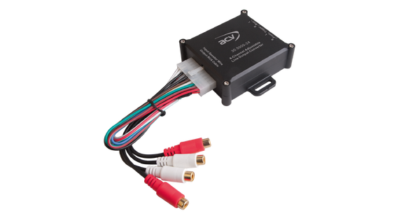 Høy/lavnivå adapter 4 kanaler m/remote