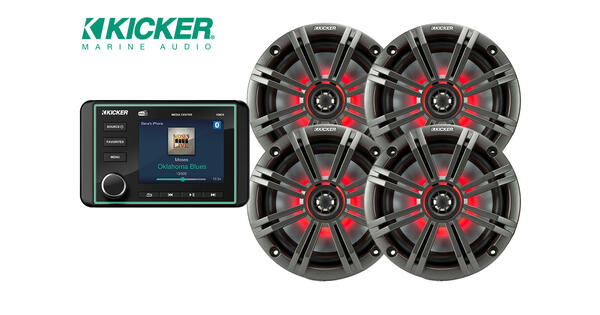 Kicker båtstereo DAB+ pakke