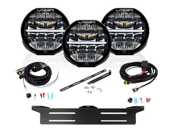 Lazer® Lyspakke med 3x Sentinel 7 ELITE – Universal. Med skiltplate