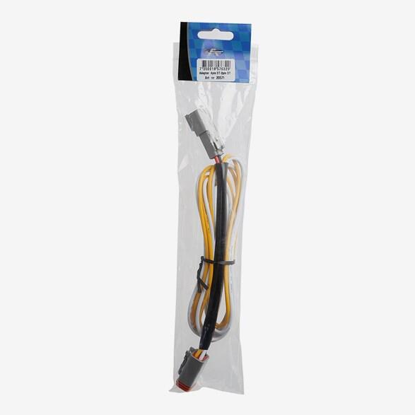 Adapterkabel – 4DT til 2DT + 2 ledere – 20cm DT adapter + 2 ledere (1m)
