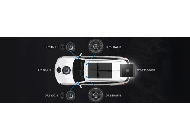 Alpine DP2-45C-B – høyttalere