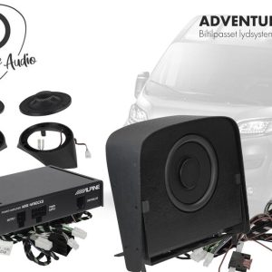 Alpine Fiat Ducato system – lydoppgradering høyttalere sub m/amp