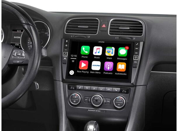 Alpine X902D-G6 – hovedenhet VW Golf 6