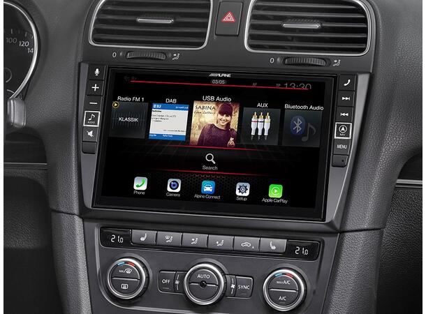 Alpine X902D-G6 – hovedenhet VW Golf 6