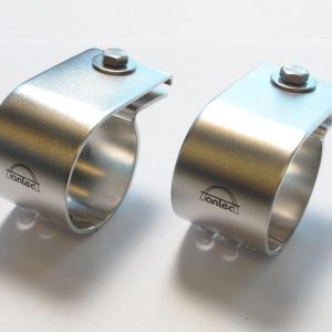 Antec lyktefester 60mm – Elektropolert syrefast stål. Par.