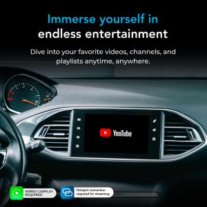 AutoSky AI Box Plus 2.0 – Trådløs CarPlay & Android Auto Adapter