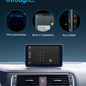 AutoSky APID-301, 7″ skjerm – Trådløs CarPlay & Android Auto Adapter