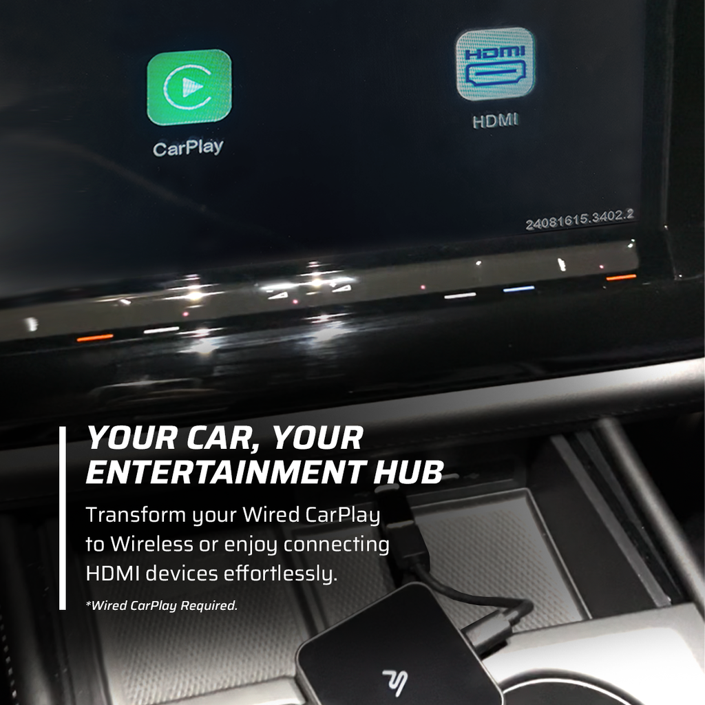 AutoSky CPHM-2, Trådløst adapter m/HDMI – Trådløs CarPlay & Android Auto Adapter