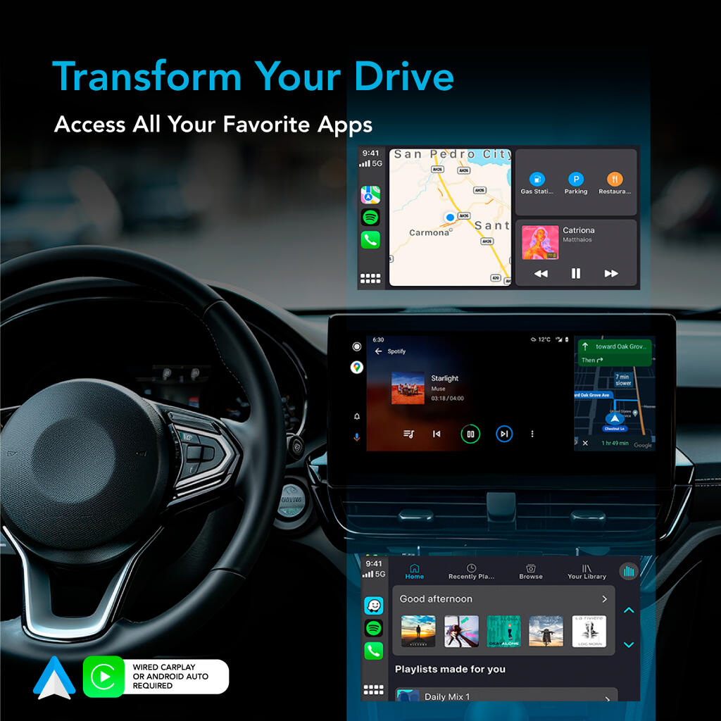 AutoSky WUA-8, Trådløst adapter – Trådløs CarPlay & Android Auto Adapter
