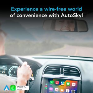 AutoSky WUA-8, Trådløst adapter – Trådløs CarPlay & Android Auto Adapter