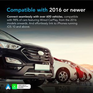 AutoSky WUA-8, Trådløst adapter – Trådløs CarPlay & Android Auto Adapter