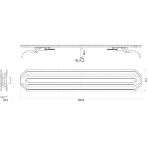 BRIODLIGHTS HORIZON 48″ Varsellysbjelke – LED 120cm 12/24V