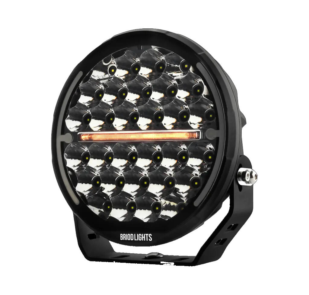 BRIODLIGHTS ICE-X fjernlys 9″ – med varme og parklys, 13500 lumen