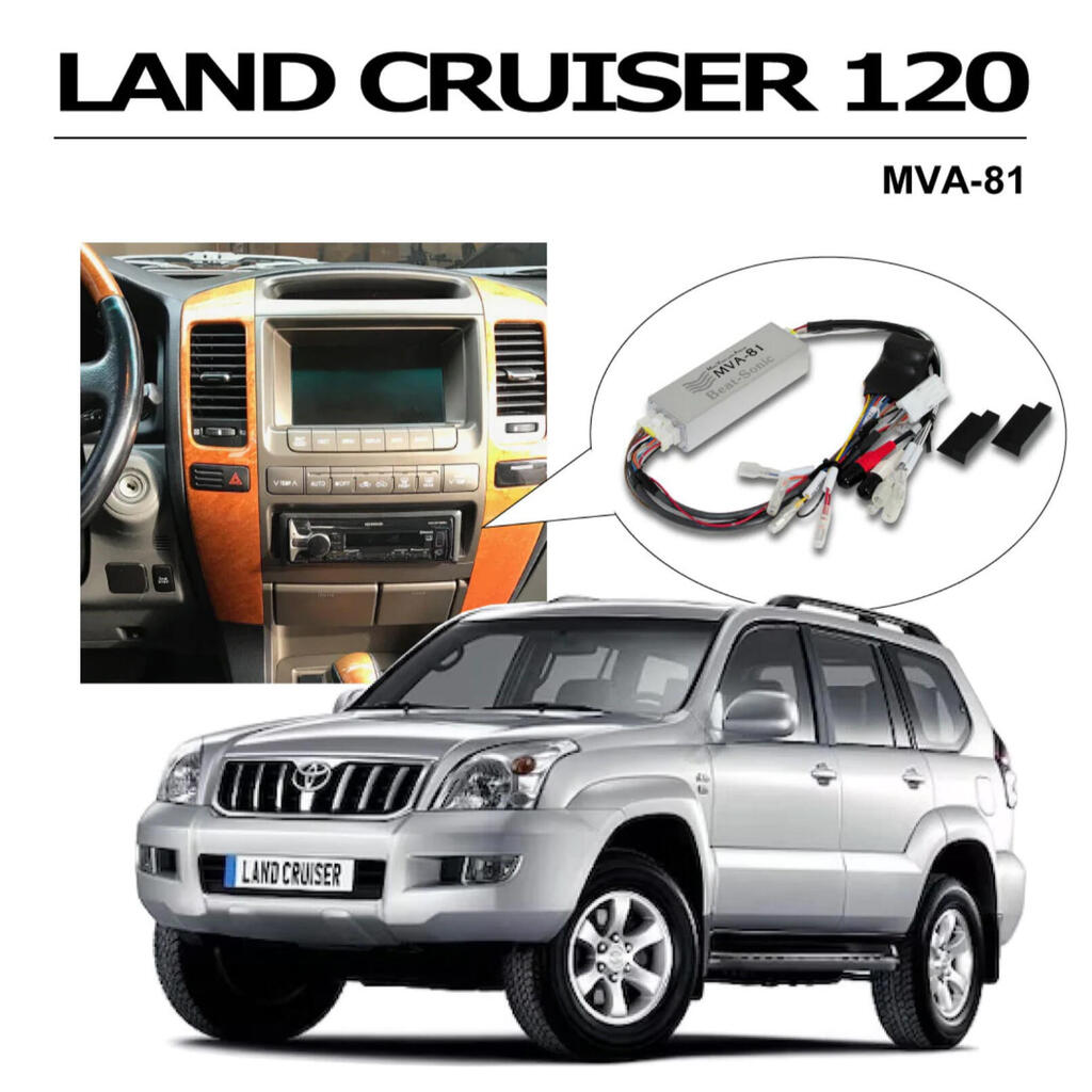 BeatSonic PREMIUM komplett 1-DIN kit – LC 120/GX470 m/navi (2003 – 2009)