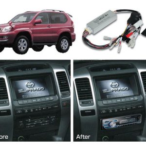 BeatSonic PREMIUM komplett 1-DIN kit – LC 120/GX470 m/navi (2003 – 2009)