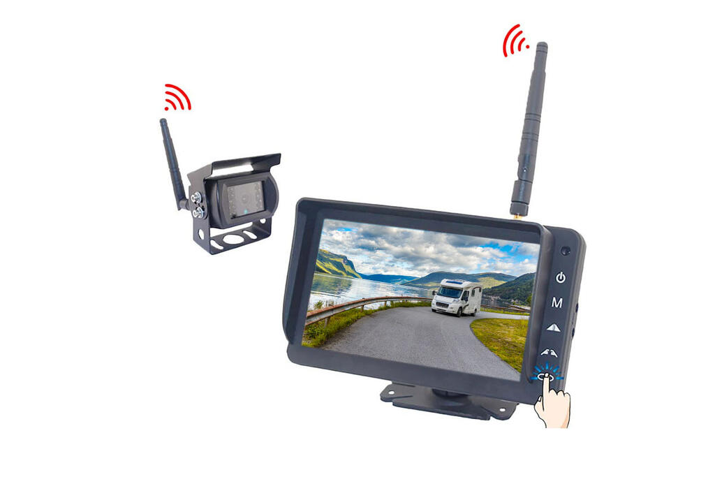 Bevocam Trådløs ryggekamerapakke – 1x IP69K AHD kamera og 7″ monitor
