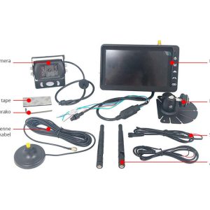 Bevocam Trådløs ryggekamerapakke – 1x IP69K AHD kamera og 7″ monitor