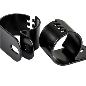 Bøyle-/lyktefeste Ø60mm – sort – par