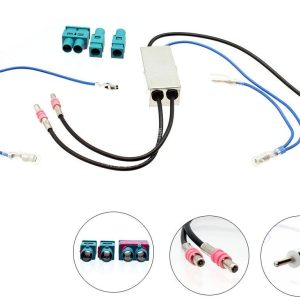 Connects2 Antenneadapter – Beholde FM – 2 x fakra til DIN (“universal” versjon)