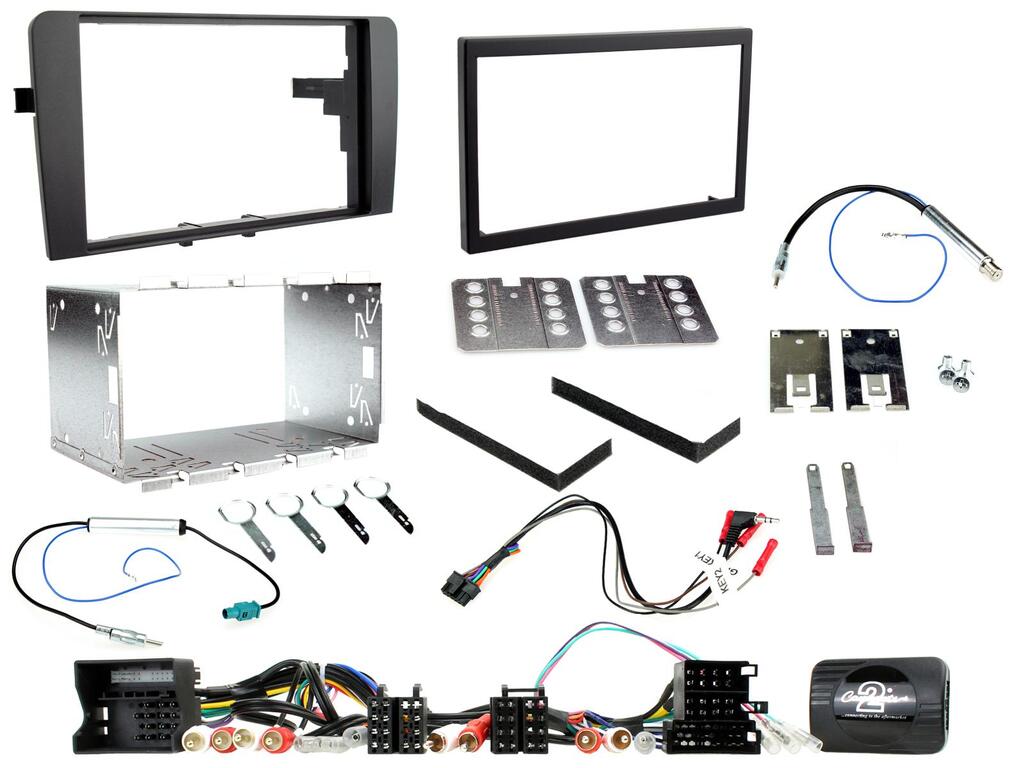 Connects2 Komplett monteringskit 2-DIN – Audi A3 2003 – 2012
