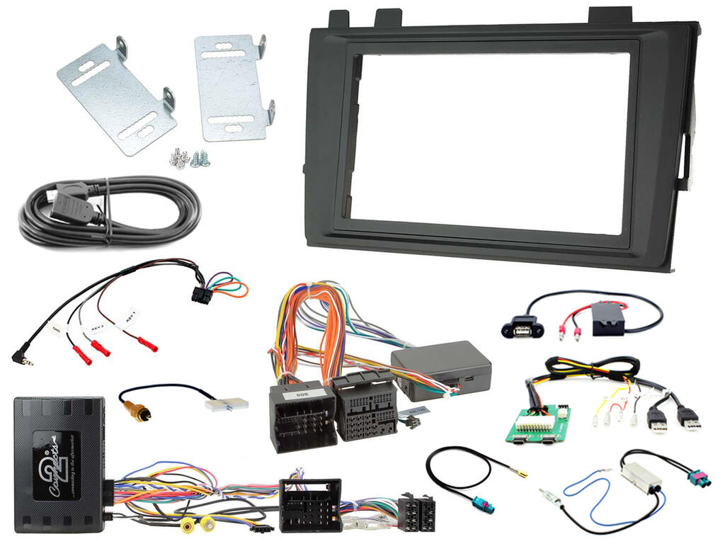 Connects2 Komplett monteringskit 2-DIN – VW Transporter T6.1, med E-Call & WE Con