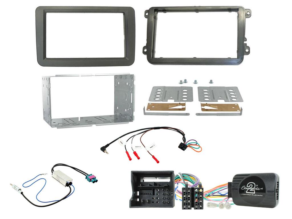 Connects2 Komplett monteringskit, 2-DIN – VW med MIB, 2015 – 2021